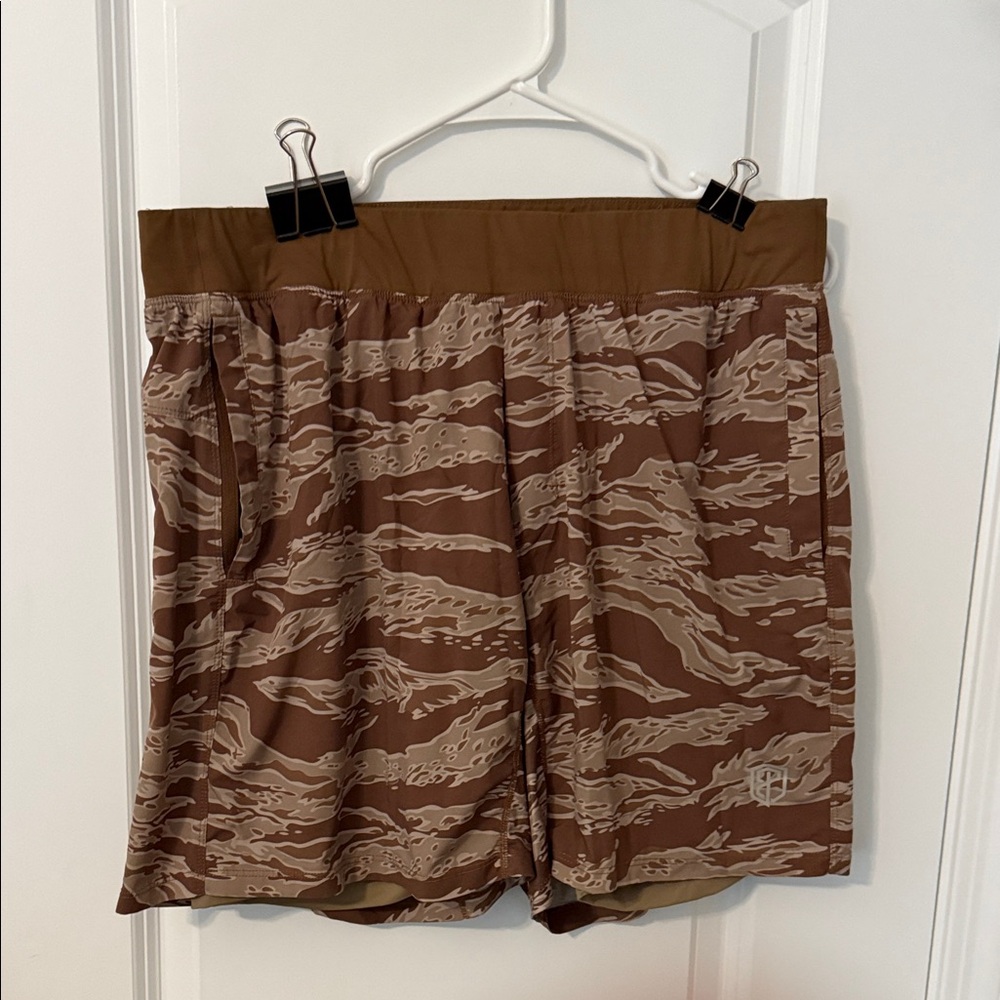 Born Primitive Brown and Tan Athletic Shorts